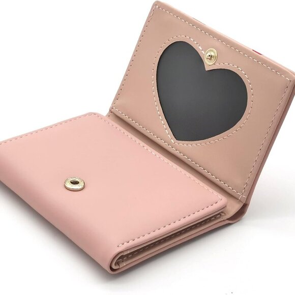 Kawaii Strawberry Wallet Small PU Leather Compact Card Cash Change Purse - Picture 5 of 5